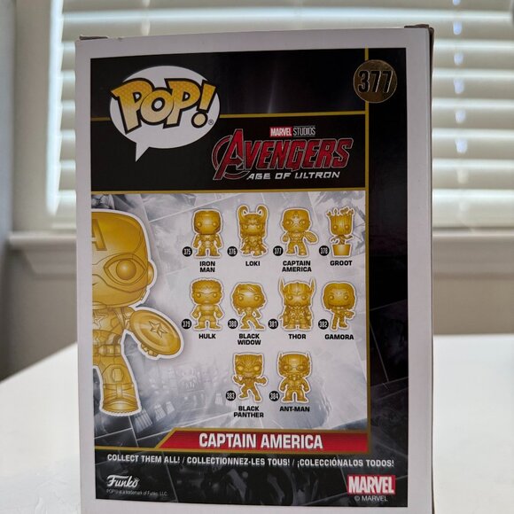 Funko POP! Marvel Studios: Captain America #377 – Bobble-Head Vinyl Figure - Picture 3 of 3
